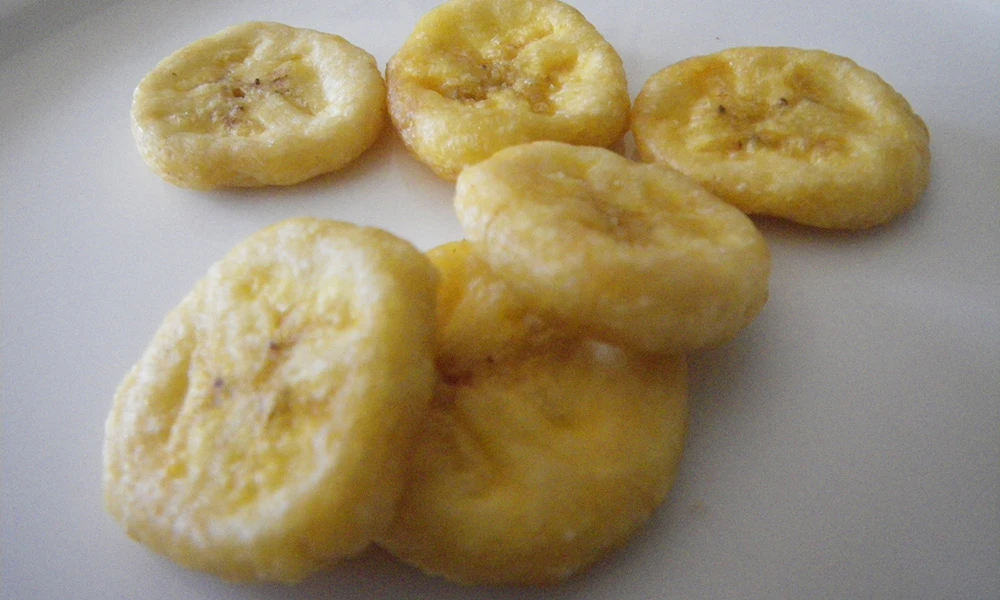 Vacuum Fried Banana chips crispy
